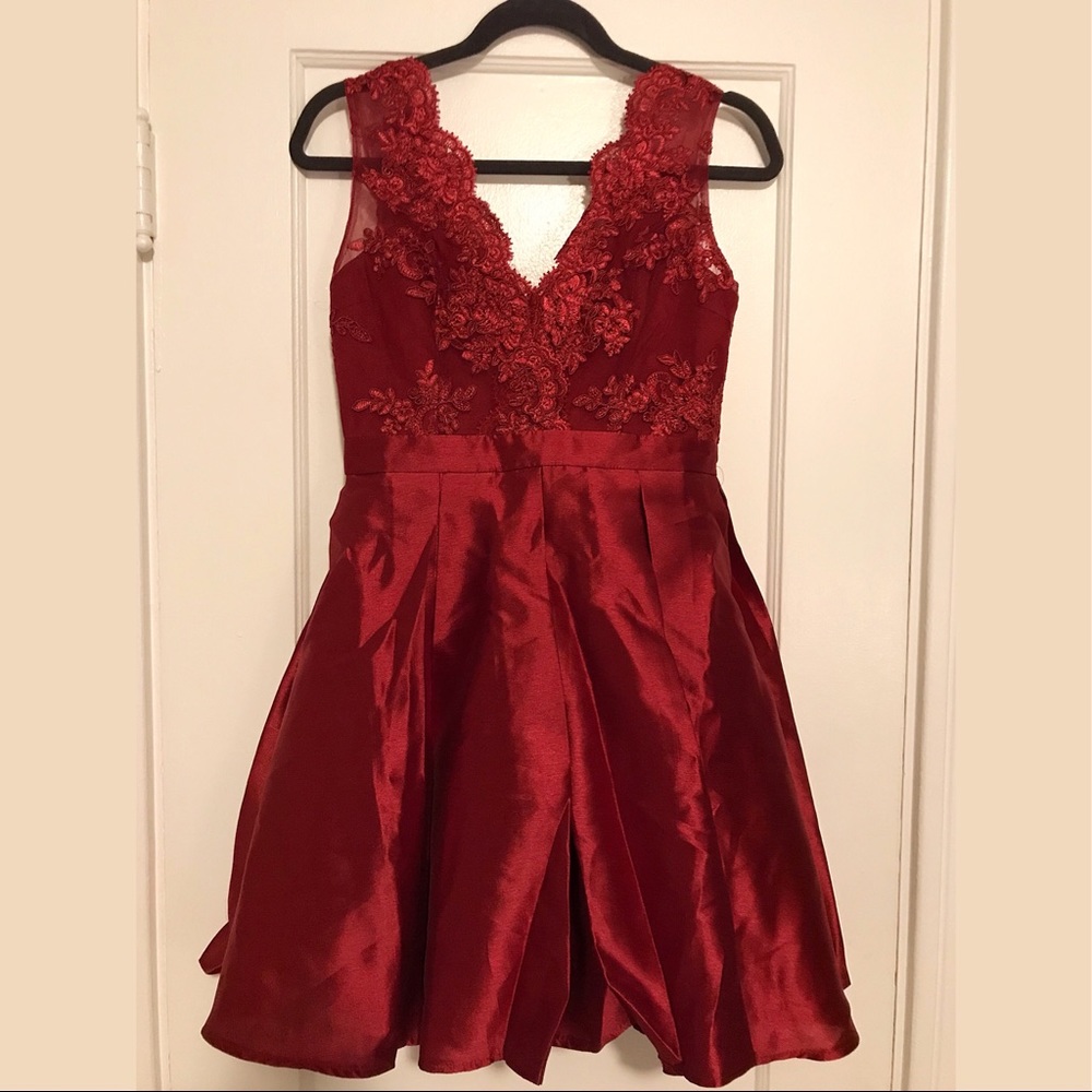 Lulu’s red semi-formal dress
